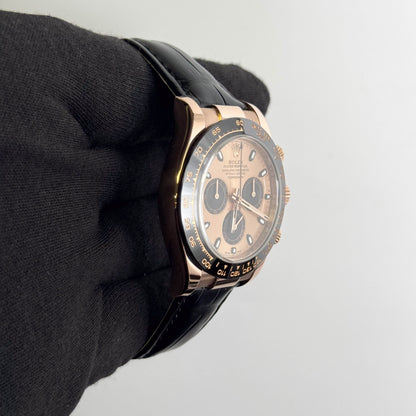 Rolex Daytona 40mm Pink Dial Watch Ref# 116515LN