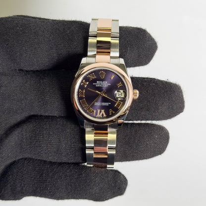 Rolex Datejust 31mm Purple Dial Watch Ref# 278241