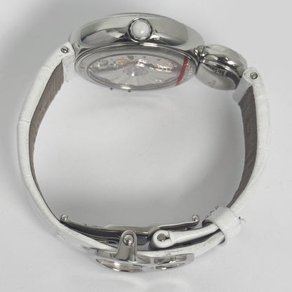 Jaquet Droz Elegance Paris Lady 8 Cloverleaf 35mm White/BlueDial Watch Ref# J014500242