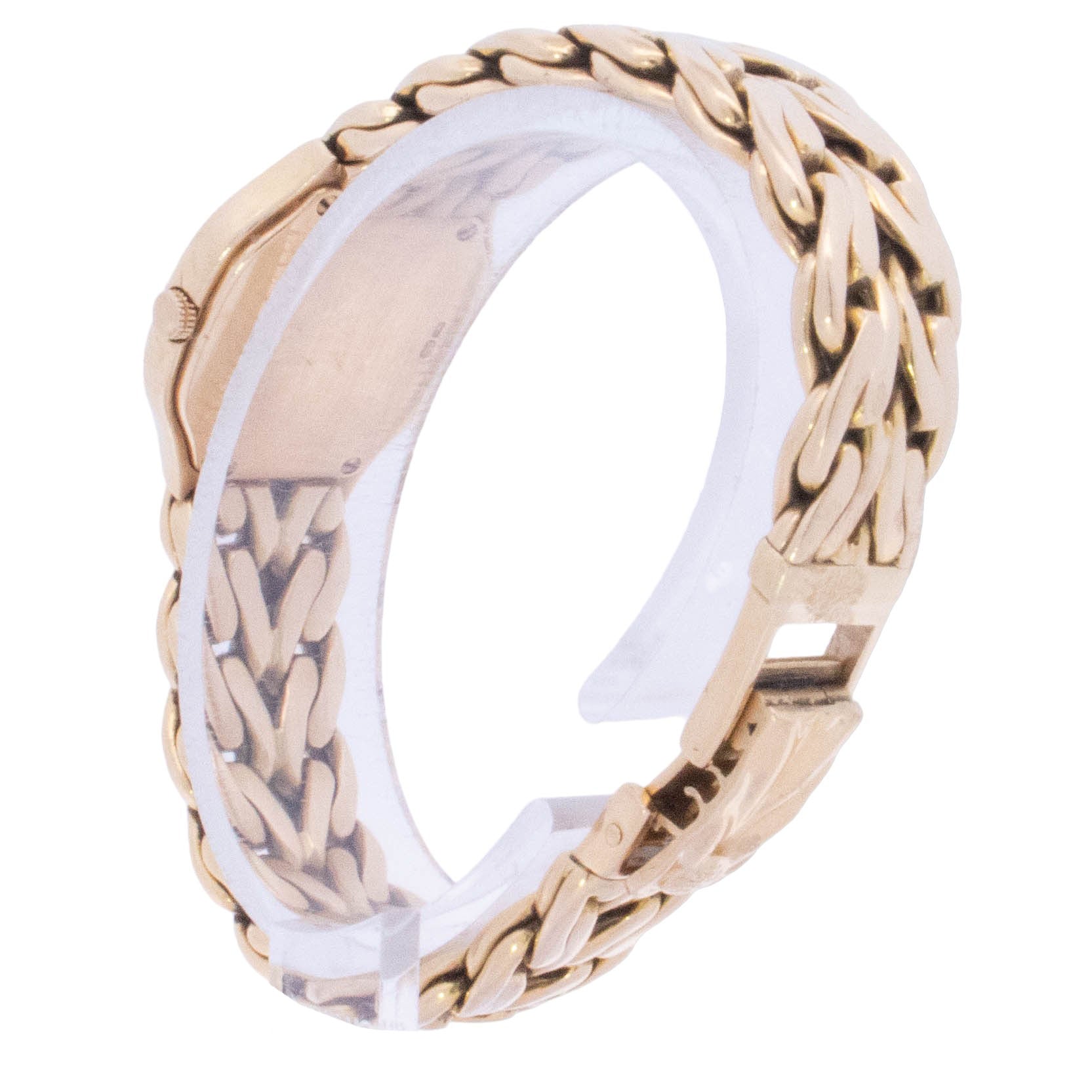 Patek Philippe La Flamme 21mmx23mm Yellow Gold Champagne Diamond Dial Watch Reference# 4815 - Happy Jewelers Fine Jewelry Lifetime Warranty