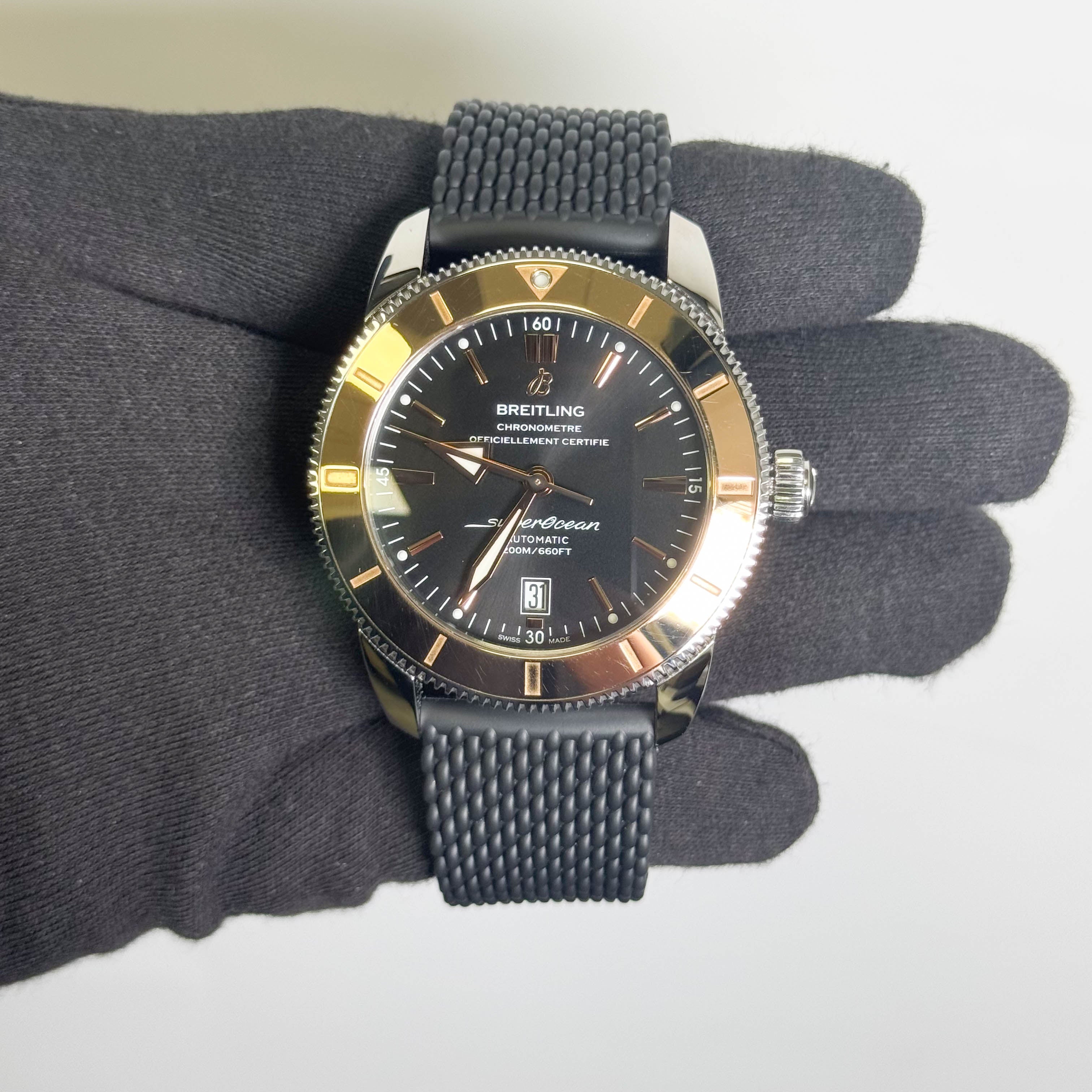 Breitling Superocean Heritage 46mm Black Dial Watch Ref: IB202012/BG20