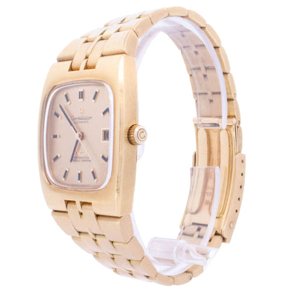 Omega Constellation 33mmx39mm Yellow Gold Champagne Stick Dial Watch Reference# 166.059 - Happy Jewelers Fine Jewelry Lifetime Warranty