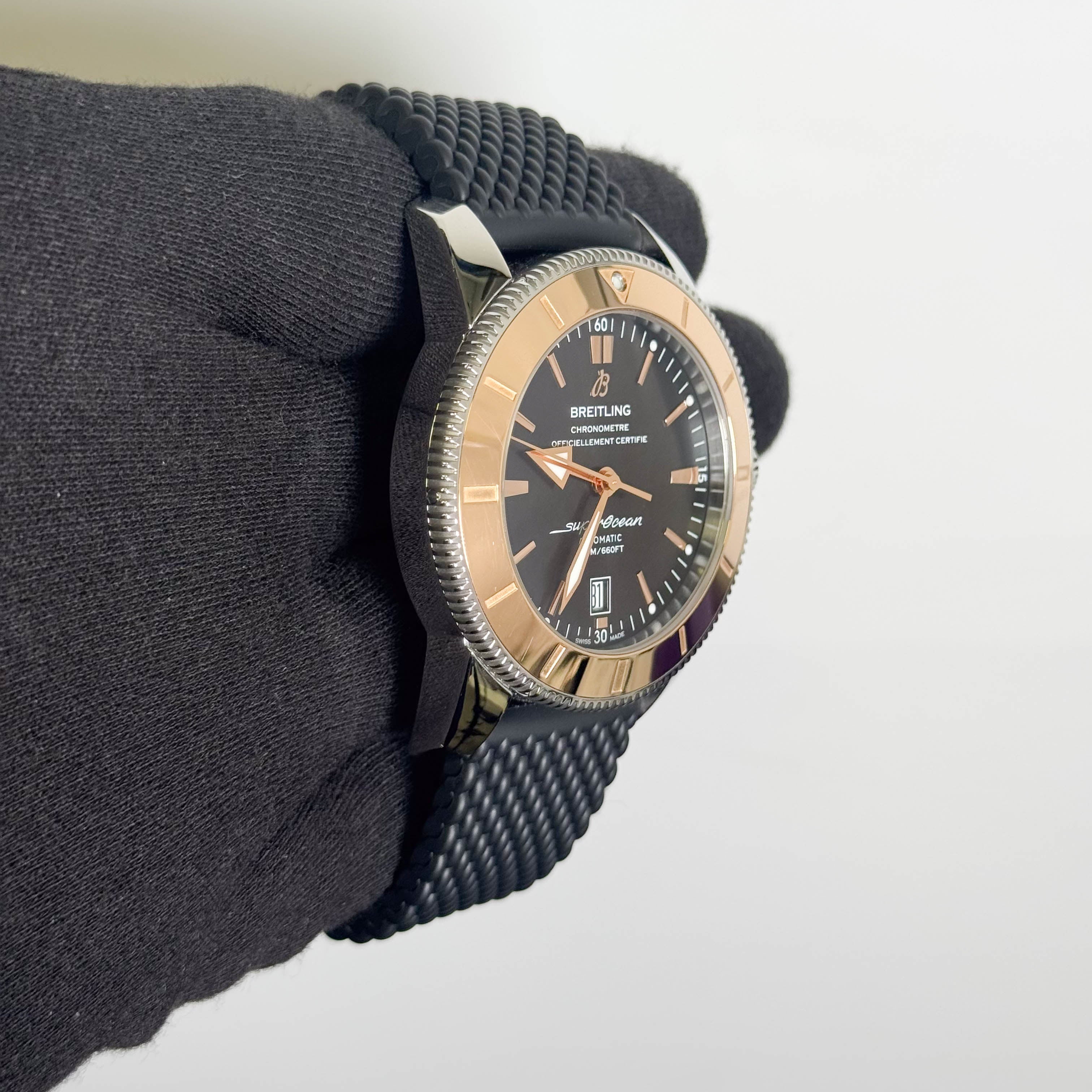 Breitling Superocean Heritage 46mm Black Dial Watch Ref: IB202012/BG20