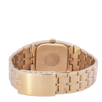 Omega Constellation 33mmx39mm Yellow Gold Champagne Stick Dial Watch Reference# 166.059 - Happy Jewelers Fine Jewelry Lifetime Warranty