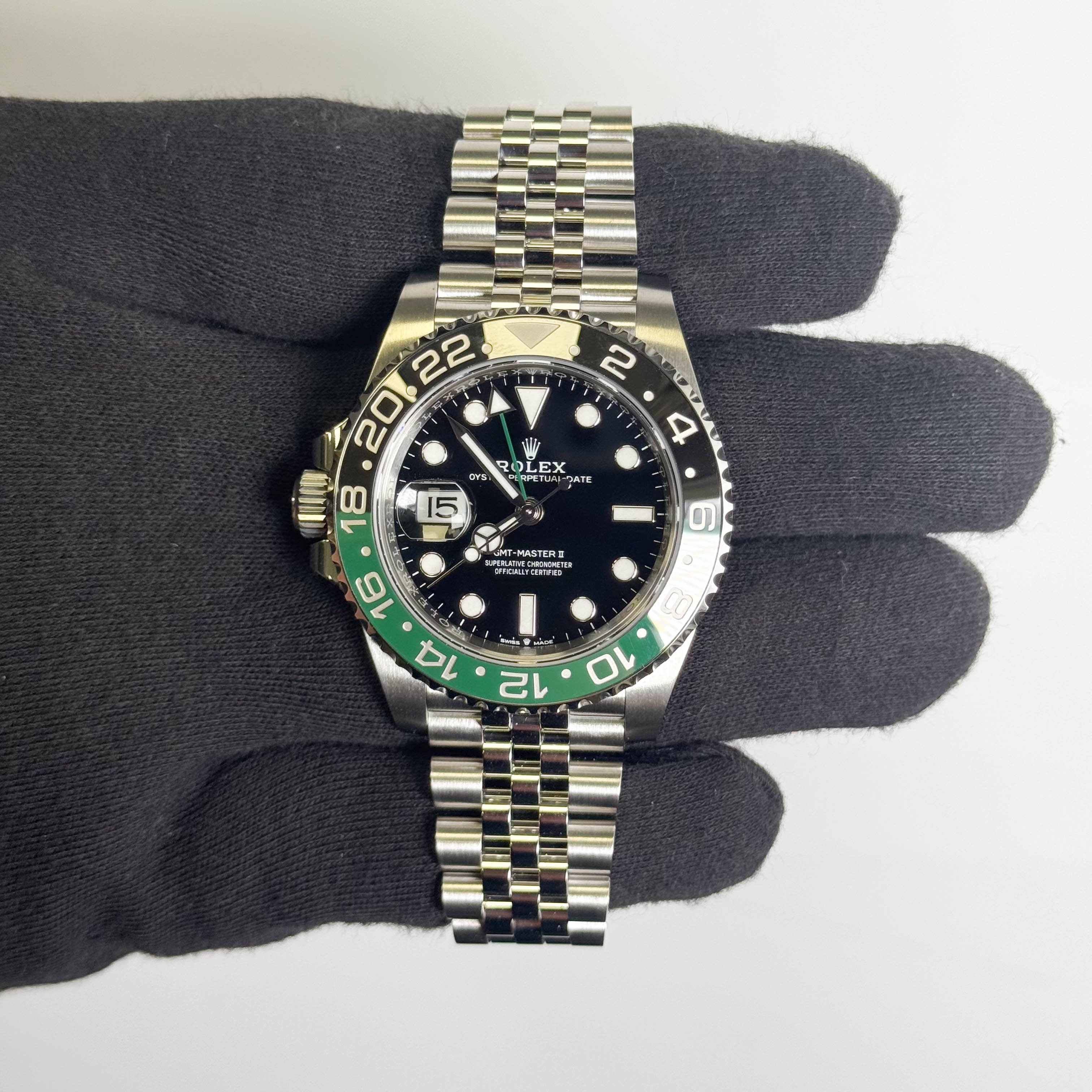 Rolex GMT-Master II "Sprite" 40mm Black Dial Watch Ref: 126720VTNR