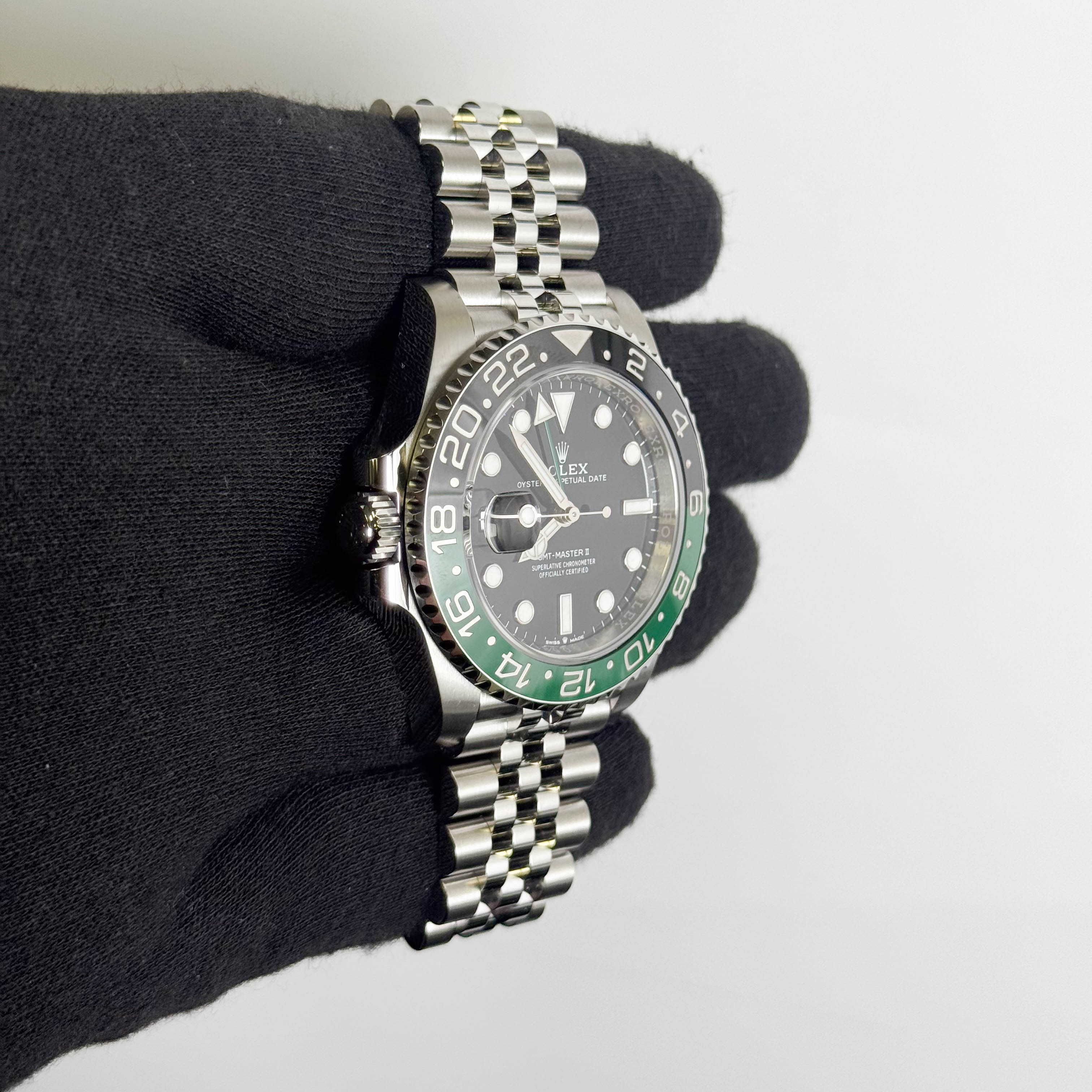 Rolex GMT-Master II "Sprite" 40mm Black Dial Watch Ref: 126720VTNR