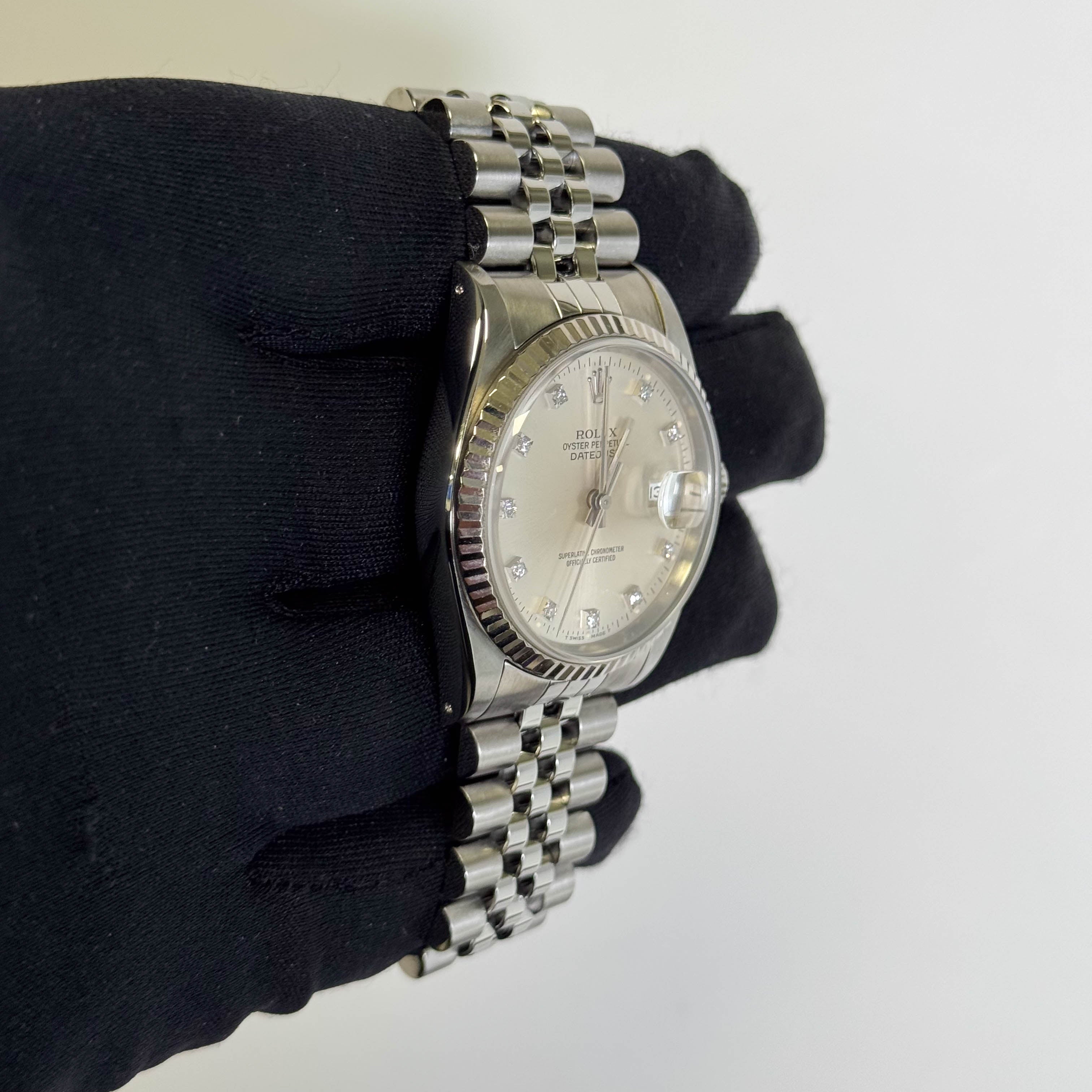 Rolex Datejust 36mm Silver Dial Watch Ref# 16234