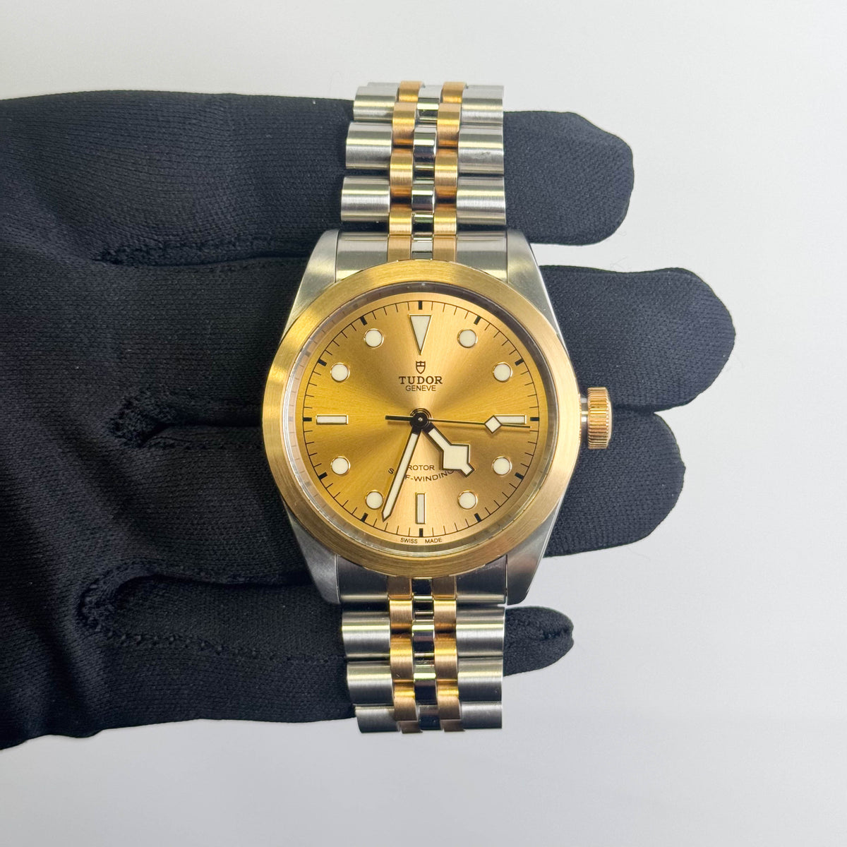 Tudor Heritage Black Bay 41mm Champagne Dial Watch Ref# 79543-0002