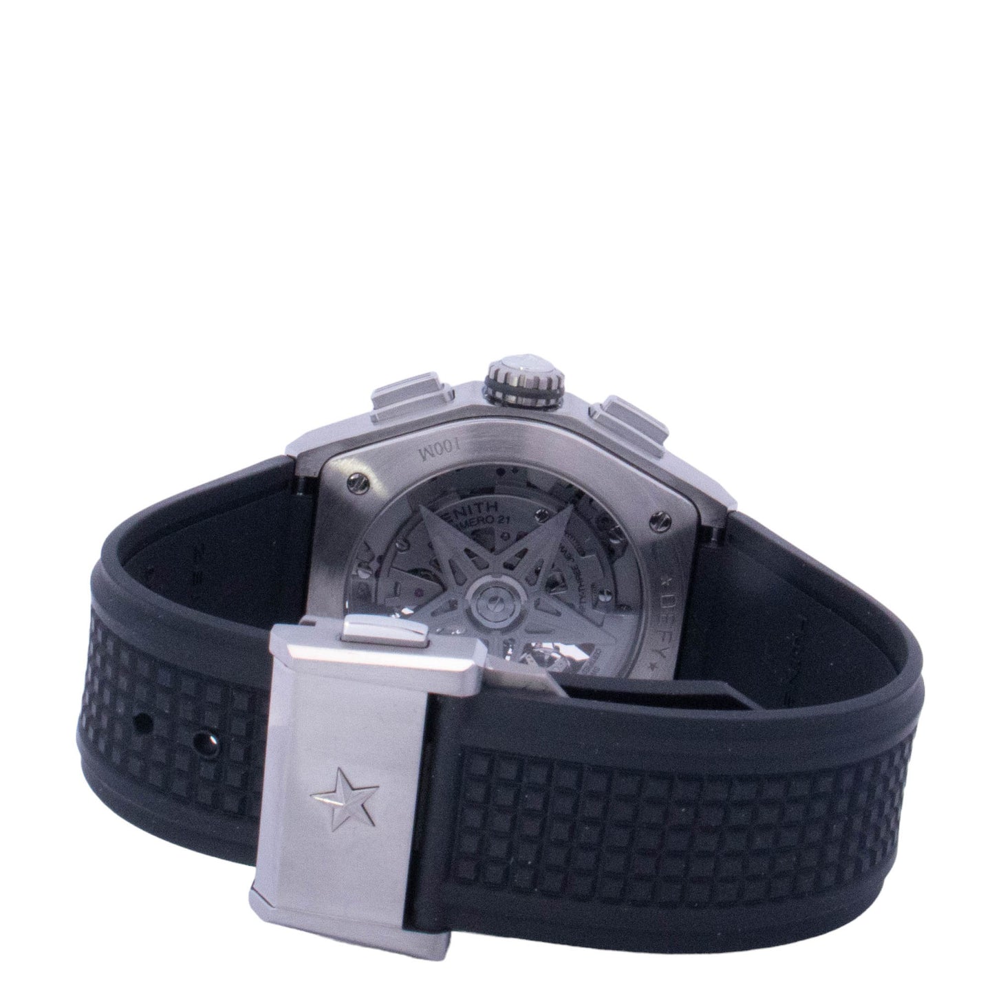 Zenith Defy El Primero 44mm Brushed Titanium Skeleton Chronograph Dial Watch Reference# 95.9000.90041/78.R782 - Happy Jewelers Fine Jewelry Lifetime Warranty
