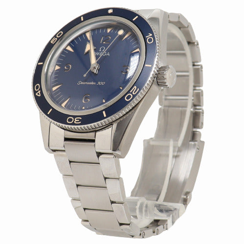 Omega Mens Seamaster Stainless Steel 41mm Blue Dial Watch Reference# 234.30.41.21.03.001 - Happy Jewelers Fine Jewelry Lifetime Warranty