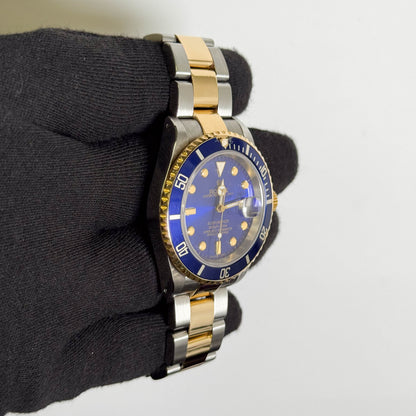 Rolex Submariner 40mm Blue Dial Watch Ref# 16613
