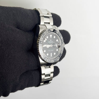 Rolex GMT-Master II 40mm Black Dial Watch Ref# 126710GRNR