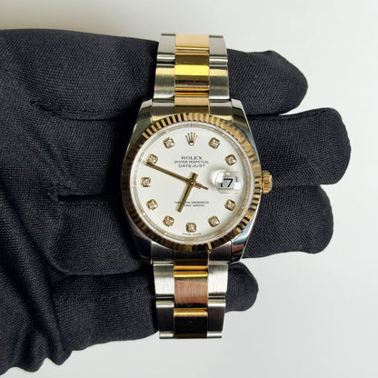 Rolex Datejust 36mm White Dial Watch Ref# 116233 - Happy Jewelers Fine Jewelry Lifetime Warranty