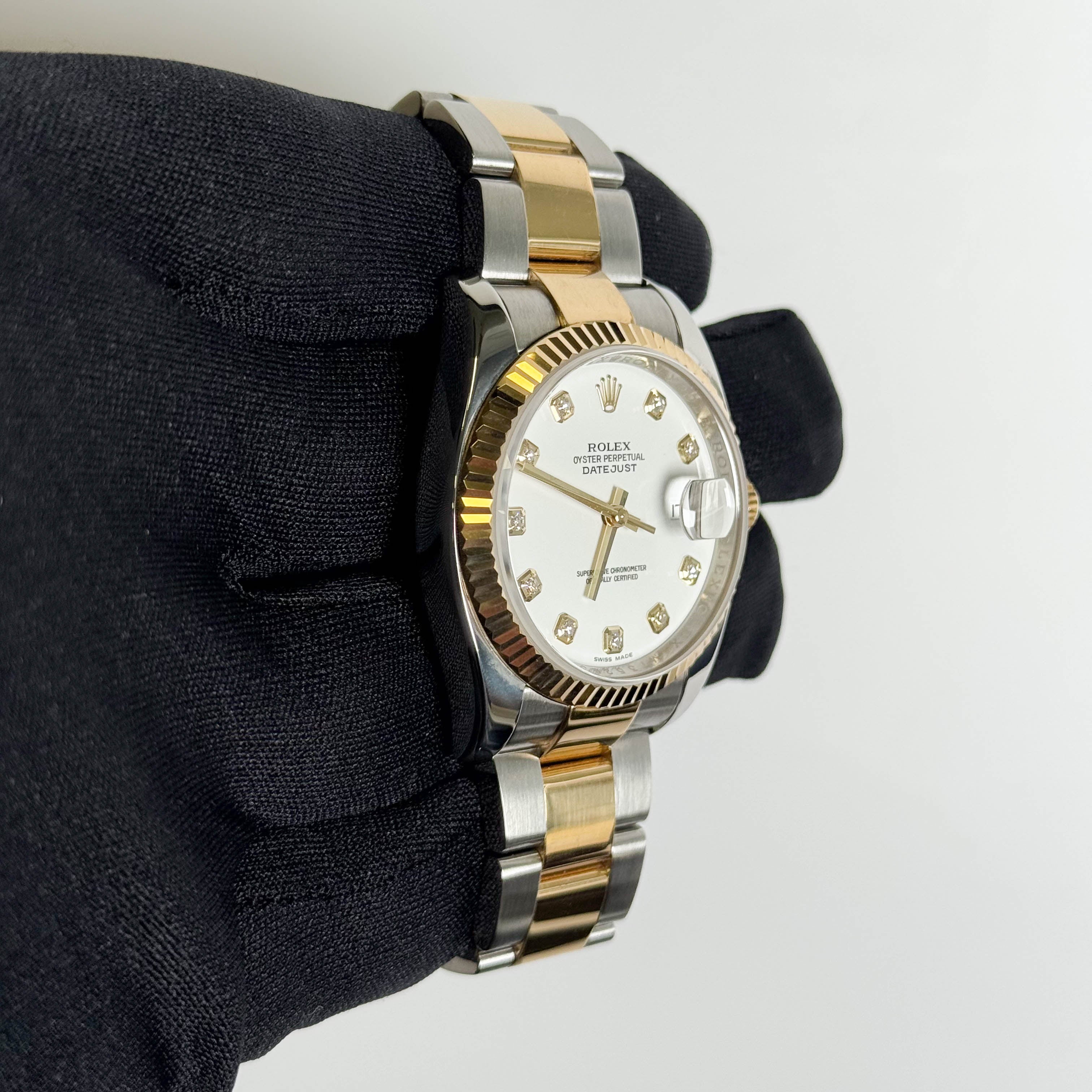 Rolex Datejust 36mm White Dial Watch Ref# 116233 - Happy Jewelers Fine Jewelry Lifetime Warranty