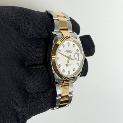 Rolex Datejust 36mm White Dial Watch Ref# 116233 - Happy Jewelers Fine Jewelry Lifetime Warranty