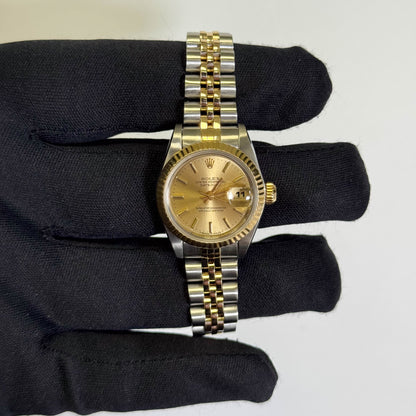 Rolex Datejust 26mm Champagne Dial Watch Ref# 69173 - Happy Jewelers Fine Jewelry Lifetime Warranty