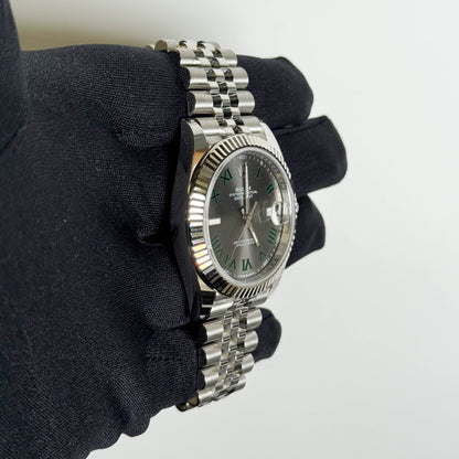 Rolex Datejust 41mm Wimbledon Dial Watch Ref# 126334 - Happy Jewelers Fine Jewelry Lifetime Warranty
