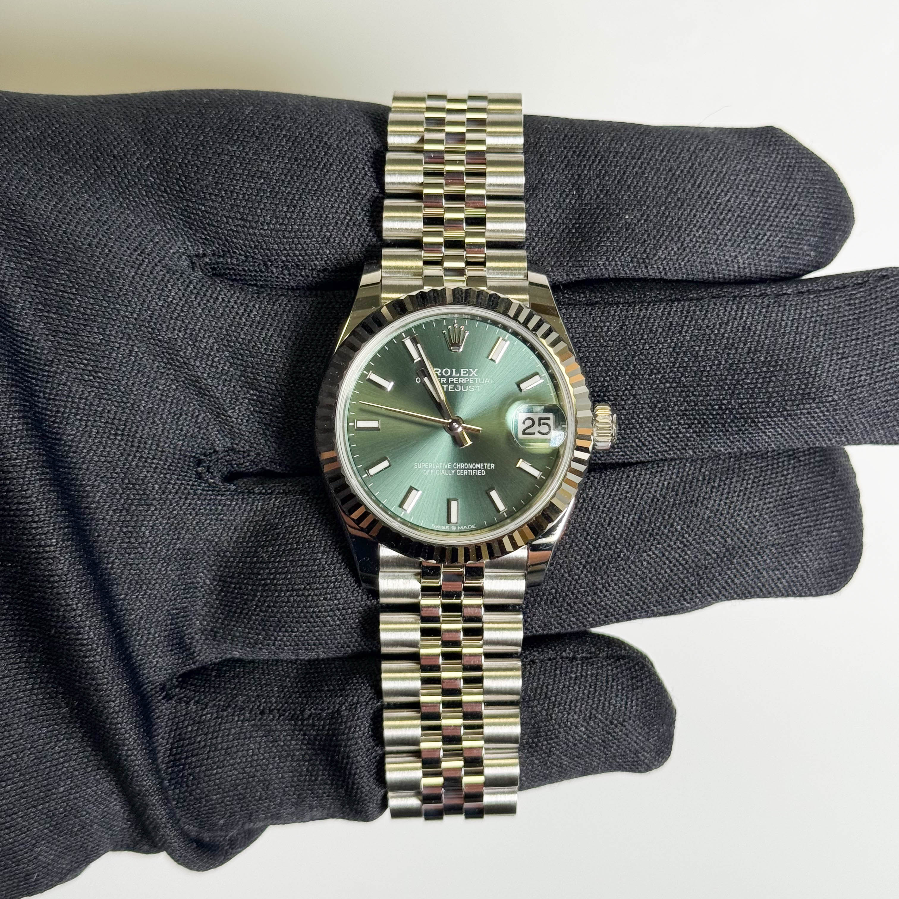 Rolex Datejust 31mm Green Dial Watch Ref# 278274 – Happy Jewelers