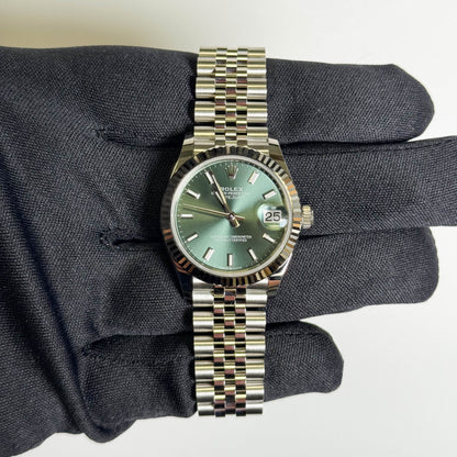 Rolex Datejust 31mm Green Dial Watch Ref# 278274 - Happy Jewelers Fine Jewelry Lifetime Warranty