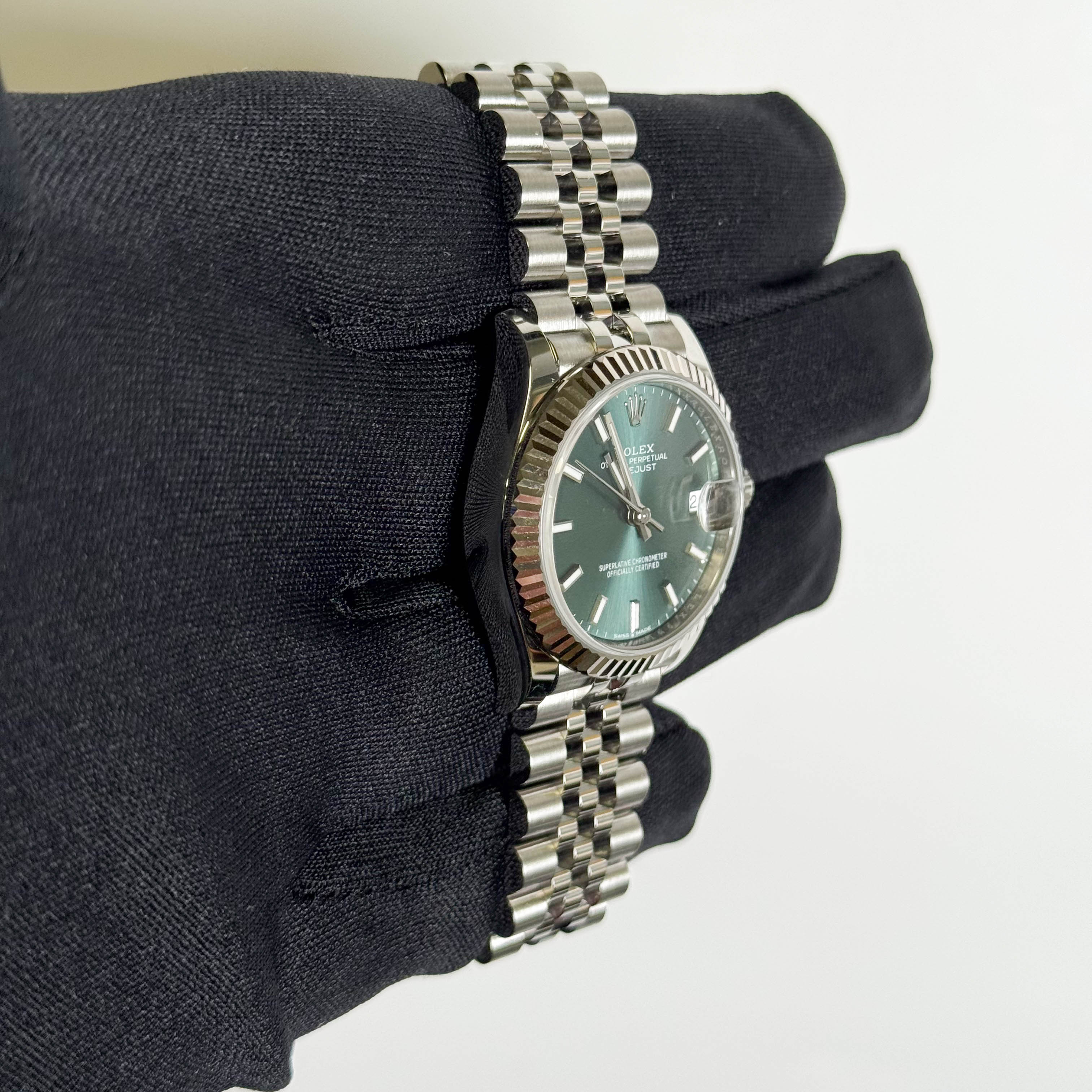 Rolex Datejust 31mm Green Dial Watch Ref# 278274 - Happy Jewelers Fine Jewelry Lifetime Warranty
