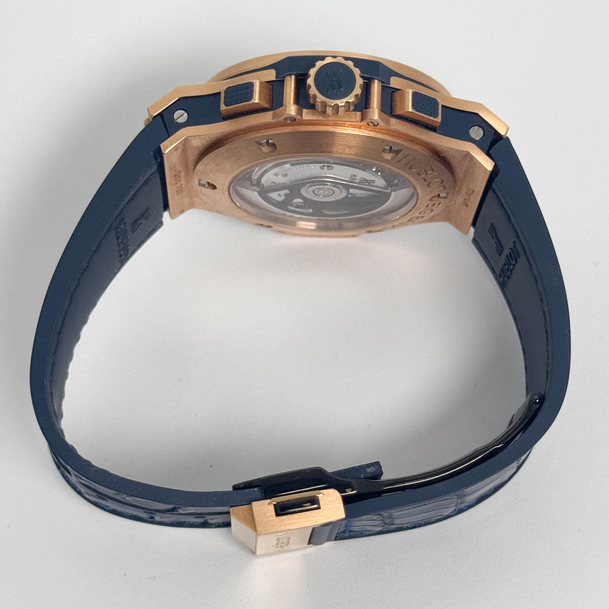 Hublot Big Bang Rose Gold 44mm Blue Dial Watch Ref# 301.PX.710.RX