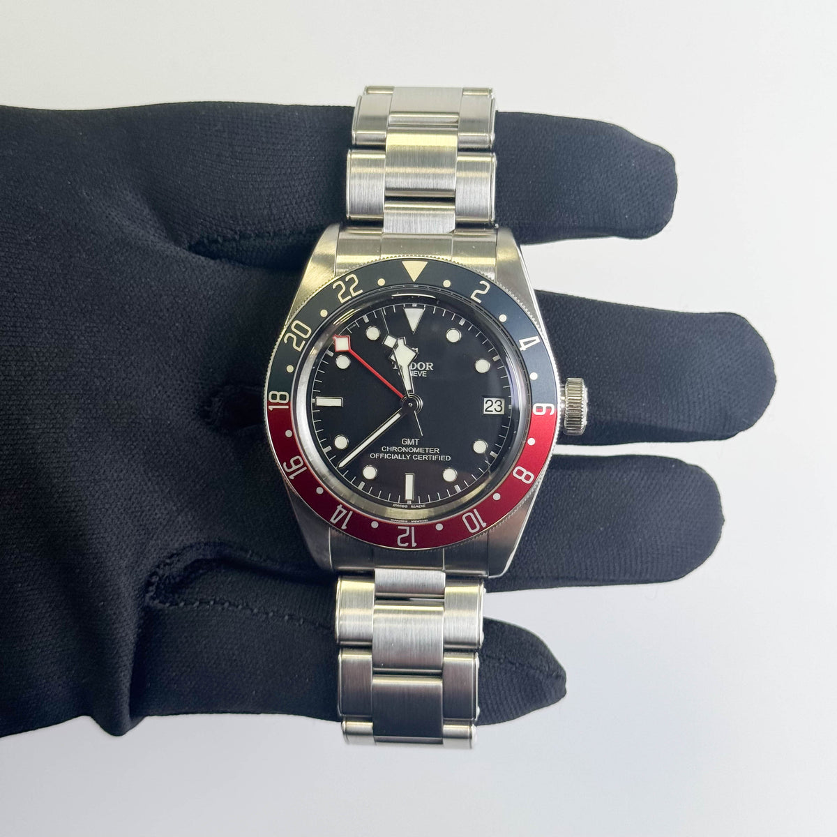 Tudor Black Bay GMT 41mm Black Dial Watch Ref# 79830RB