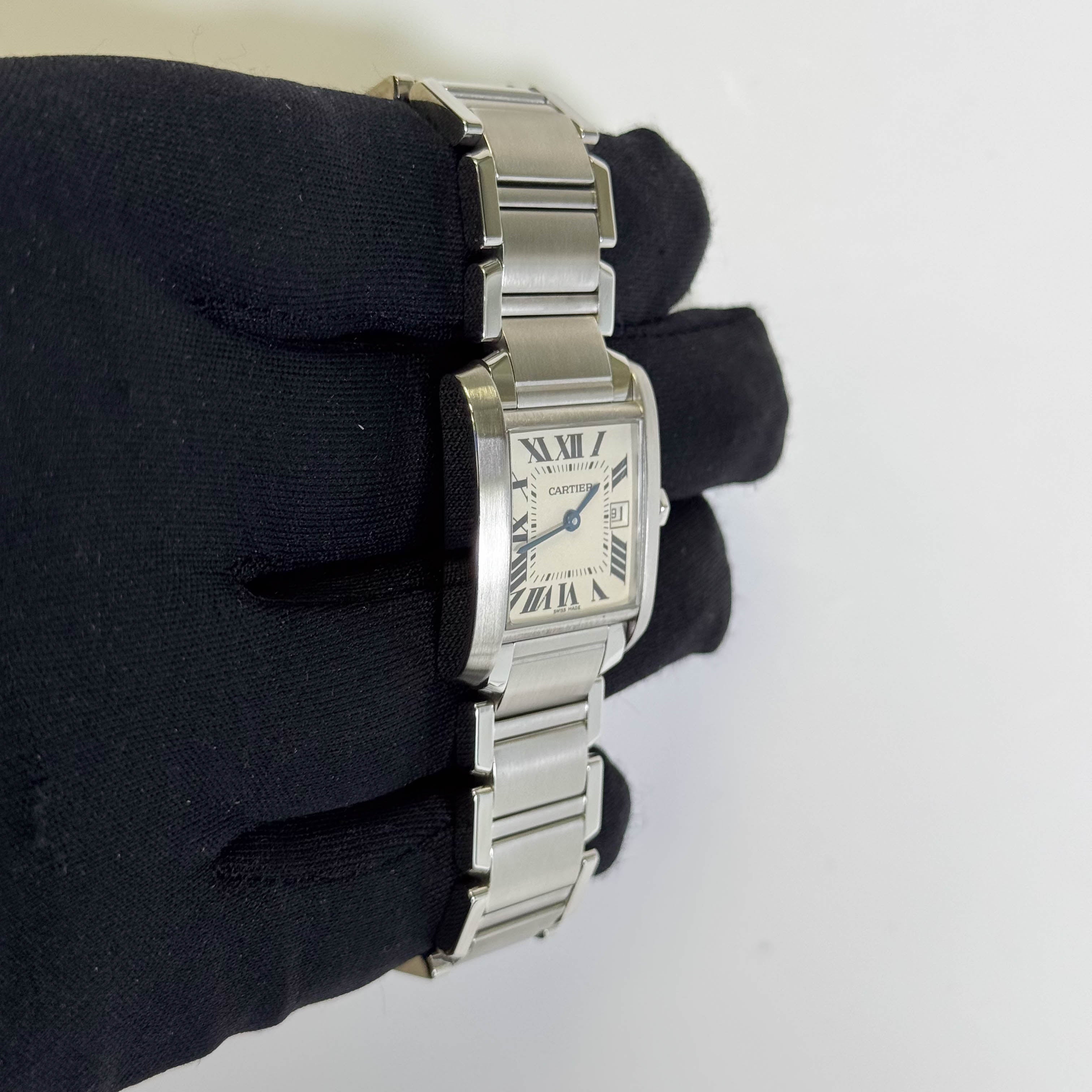 Cartier Tank 25mm White Dial Watch Ref# W51011Q3