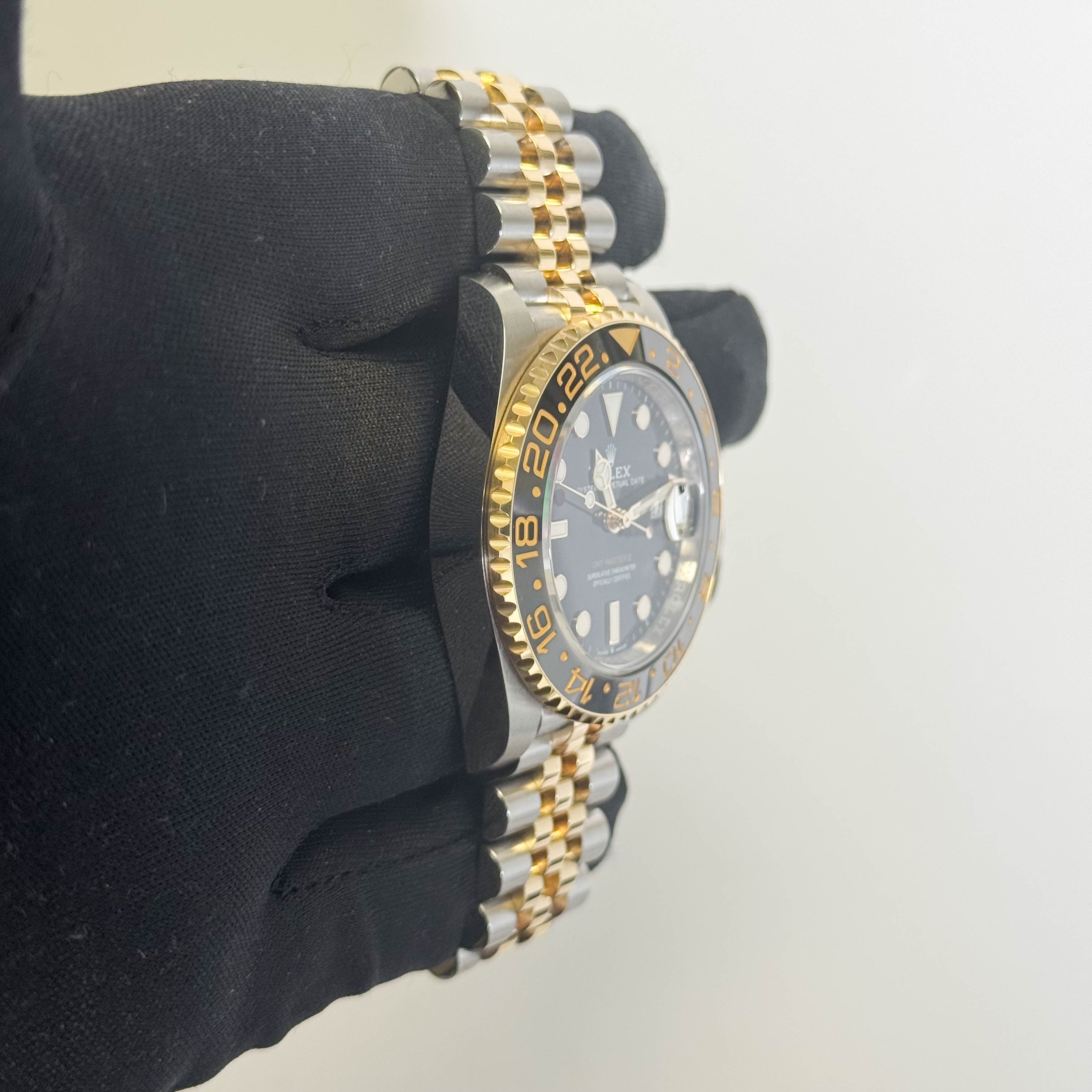 Rolex GMT-Master II 40mm Black Dial Watch Ref# 126713GRNR