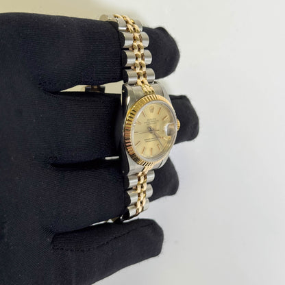 Rolex Datejust 26mm Champagne Dial Watch Ref# 69173 - Happy Jewelers Fine Jewelry Lifetime Warranty