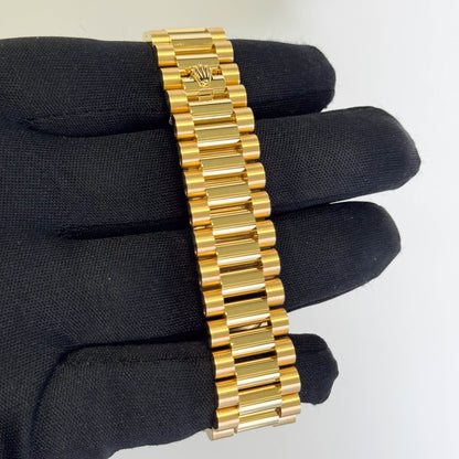 Rolex Day-Date 36mm Green Dial Watch Ref# 128238