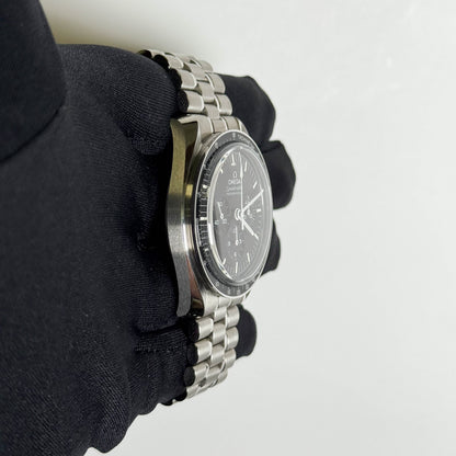 Omega Speedmaster 42mm Black Dial Watch Ref# 310.30.42.50.01.002 - Happy Jewelers Fine Jewelry Lifetime Warranty