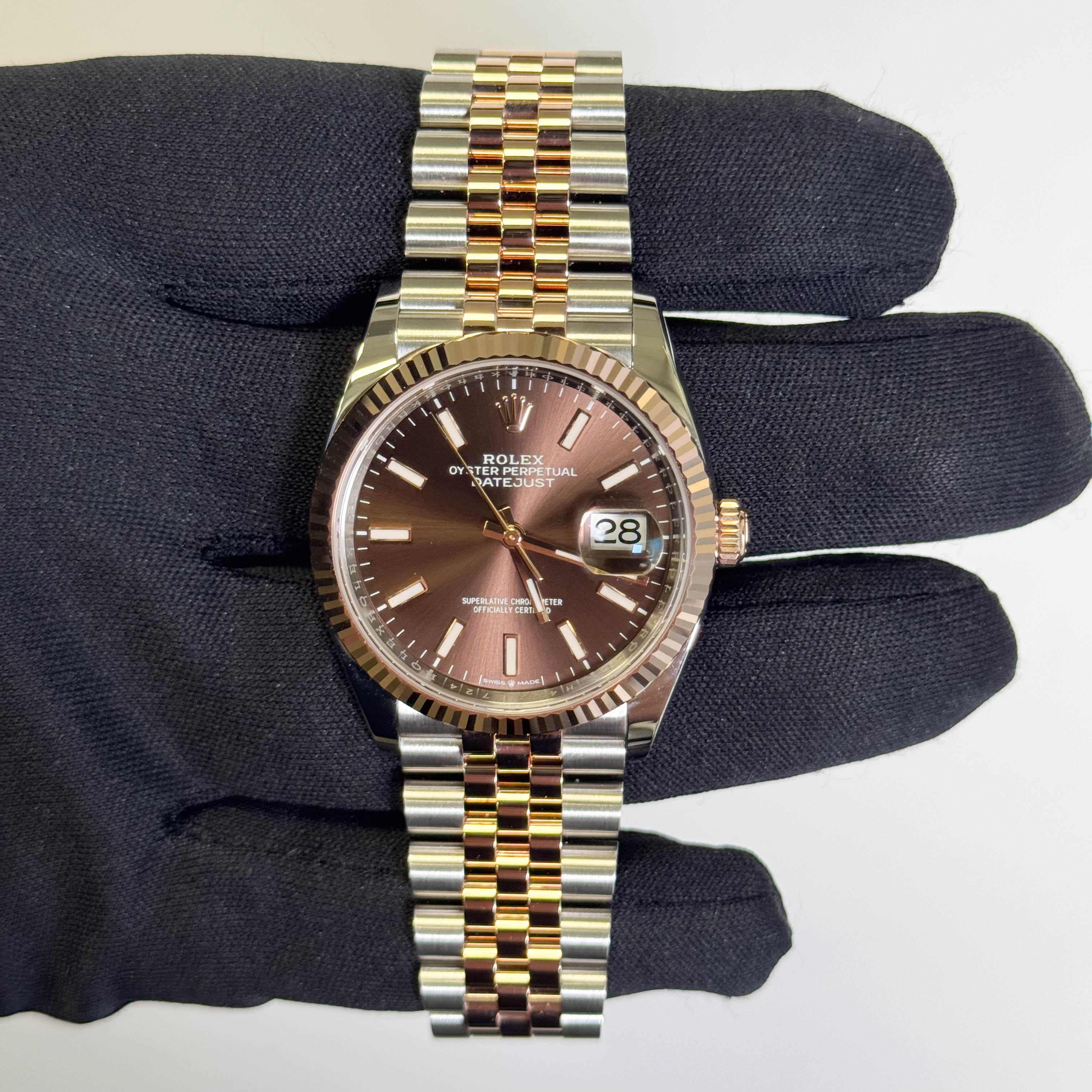 Rolex Datejust 36mm Chocolate Dial Watch Ref# 126231 – Happy Jewelers