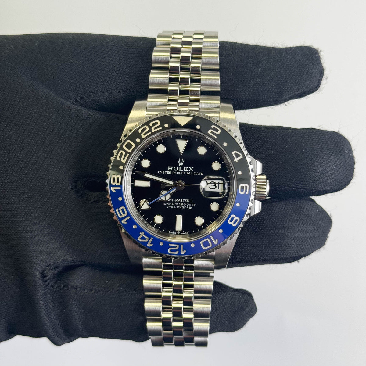 Rolex GMT-Master II "Batgirl" 40mm Black Dial Watch Ref# 126710BLNR - Happy Jewelers Fine Jewelry Lifetime Warranty