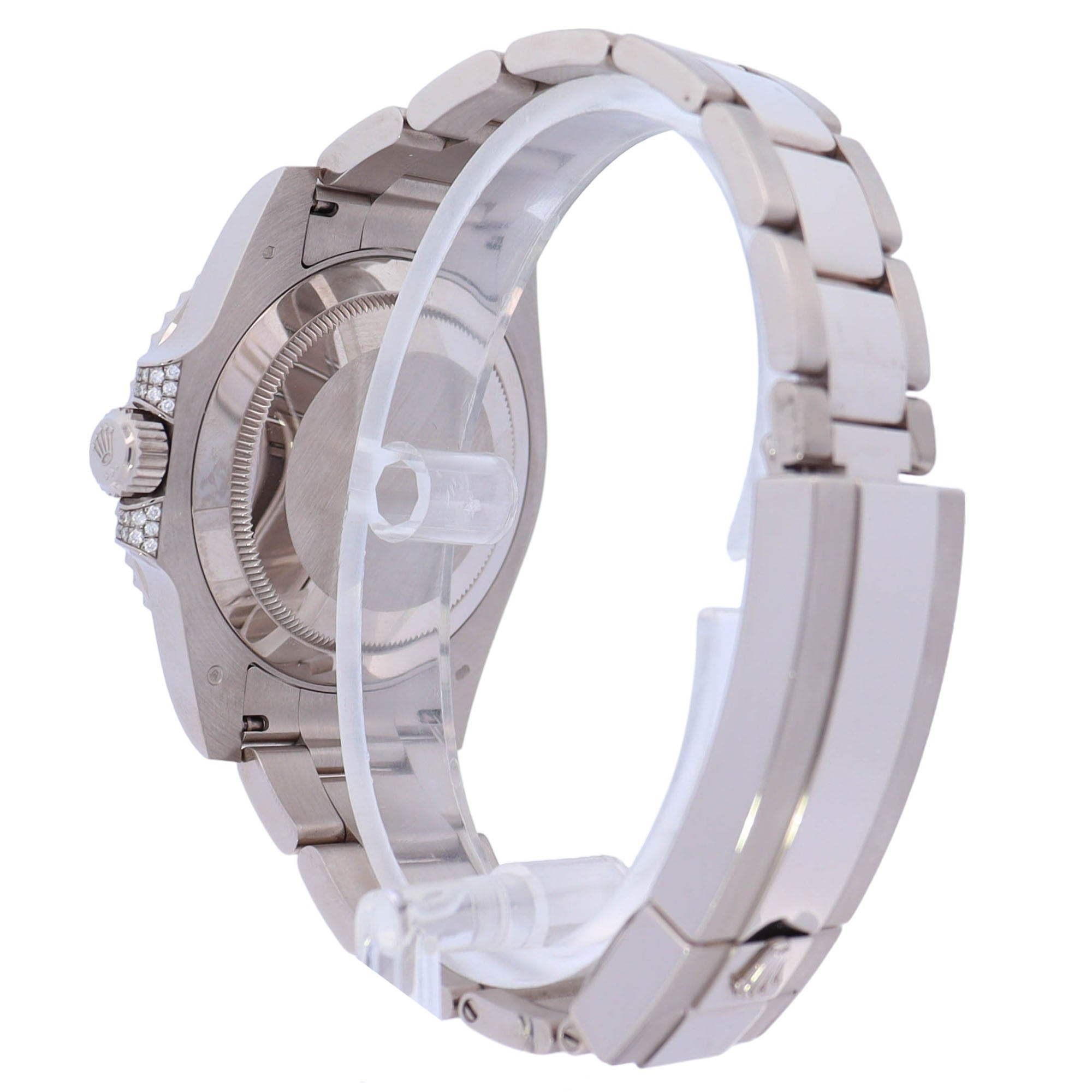 Rolex GMT Master II 40mm White Gold Blue Dot Dial Watch Reference# 116659SABR - Happy Jewelers Fine Jewelry Lifetime Warranty