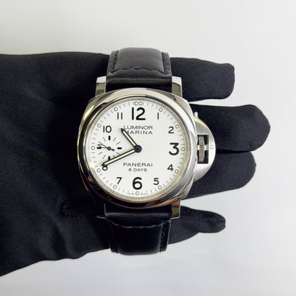 Panerai Luminor Marina 44mm White Dial Watch Ref# PAM00563
