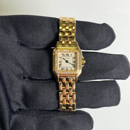 Cartier Panthere 22mm White Dial Watch Ref# 128000M - Happy Jewelers Fine Jewelry Lifetime Warranty