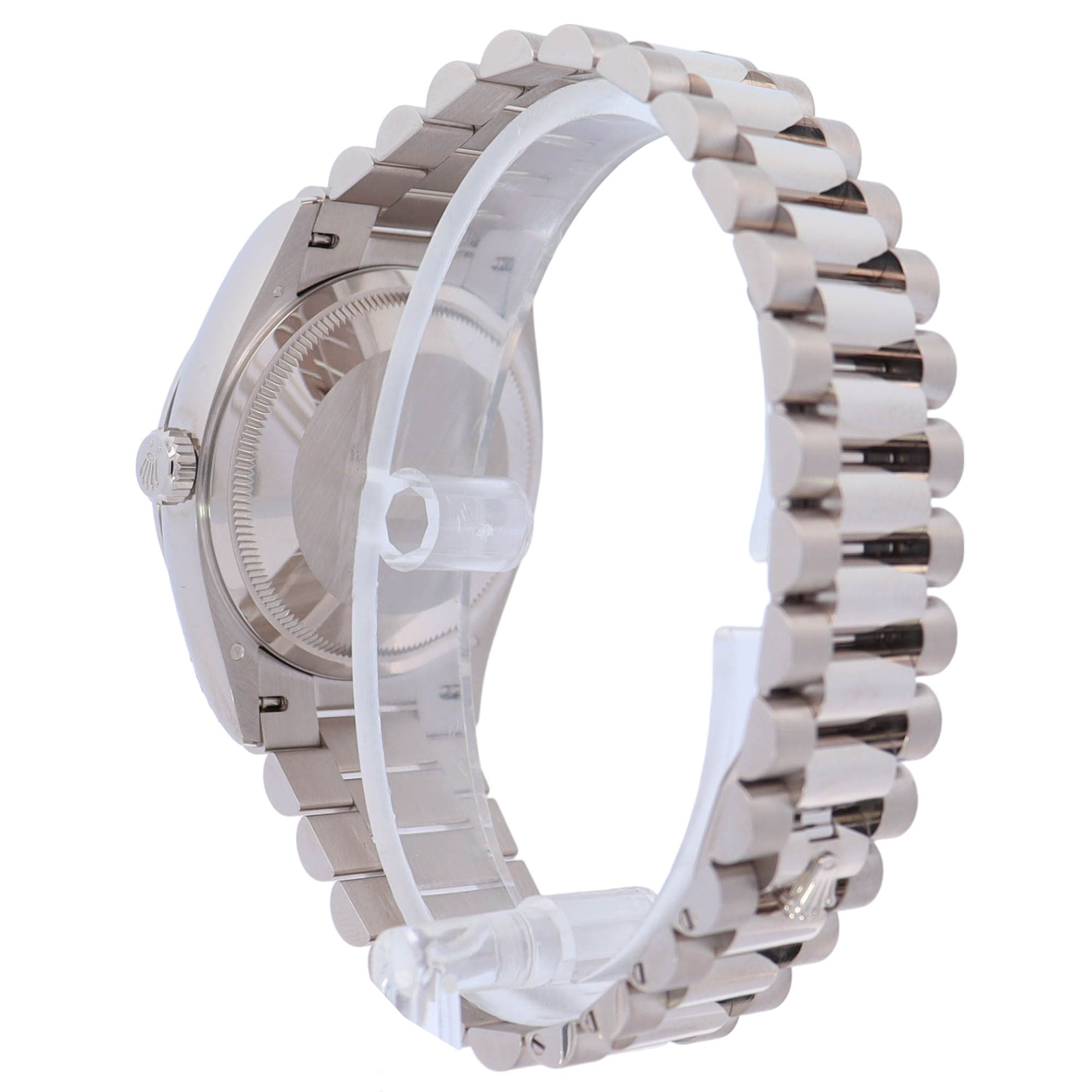 Rolex Day-Date 36mm White Gold Factory Pave Dial Watch Reference# 128239 - Happy Jewelers Fine Jewelry Lifetime Warranty