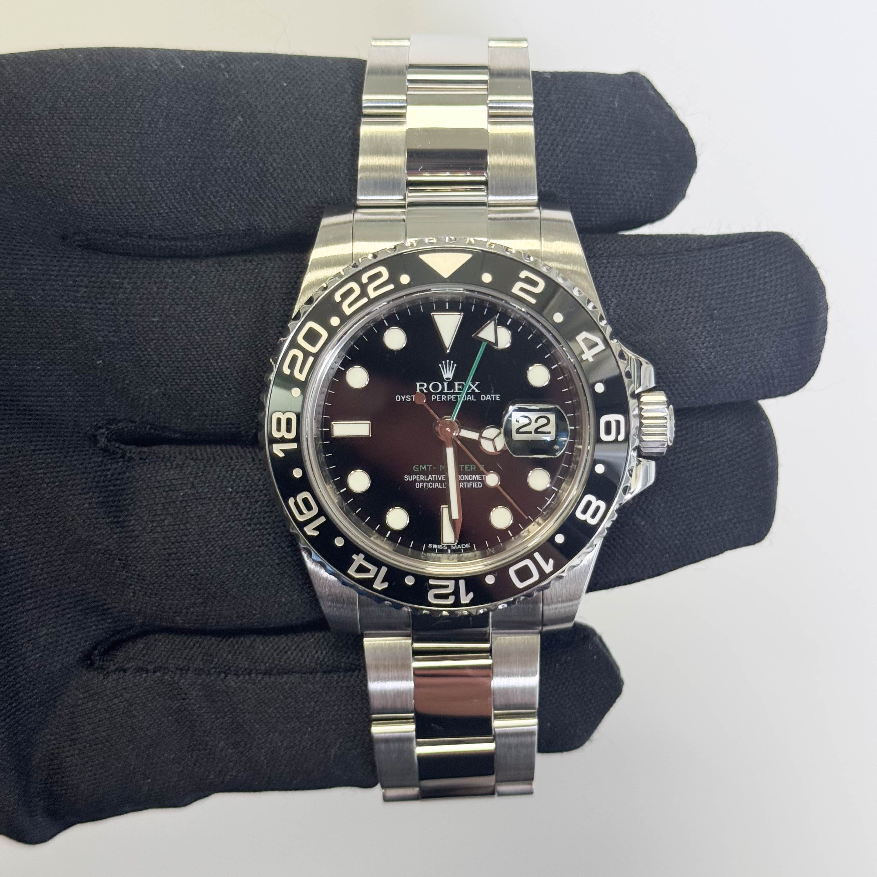 Rolex GMT-Master II 40mm Black Dial Watch Ref# 116710LN