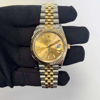 Rolex Datejust 41mm Champagne Dial Watch Ref# 126333