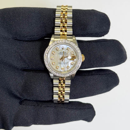 Rolex Datejust 26mm MOP Dial Watch Ref# 69173 - Happy Jewelers Fine Jewelry Lifetime Warranty