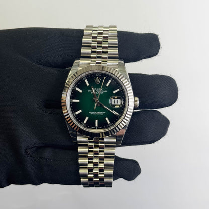 Rolex Datejust 41mm Green Ombre Dial Watch Ref# 126334 - Happy Jewelers Fine Jewelry Lifetime Warranty