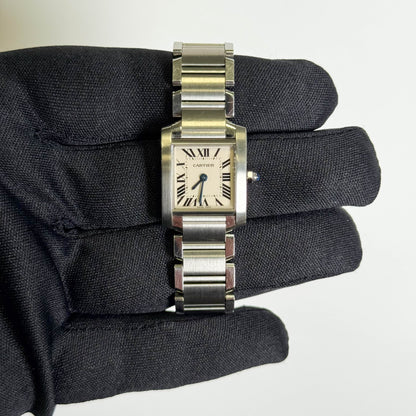 Cartier Tank 20mm White Dial Watch Ref# W51008Q3 - Happy Jewelers Fine Jewelry Lifetime Warranty