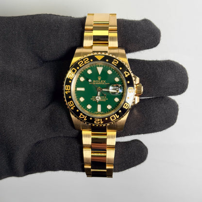 Rolex GMT Master II 40mm Green Dial Watch Ref# 116718LN