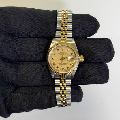 Rolex Datejust 26mm Champagne Dial Watch Ref# 69173 - Happy Jewelers Fine Jewelry Lifetime Warranty