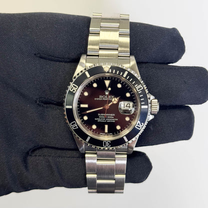 Rolex Submariner 40mm Black Dial Watch Ref# 16610