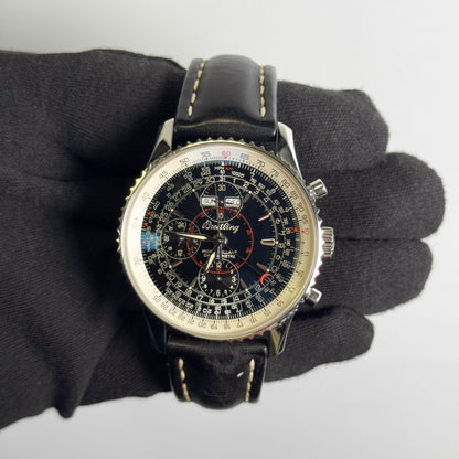 Breitling Montbrilliant 43mm Black Dial Watch Ref# A2133012