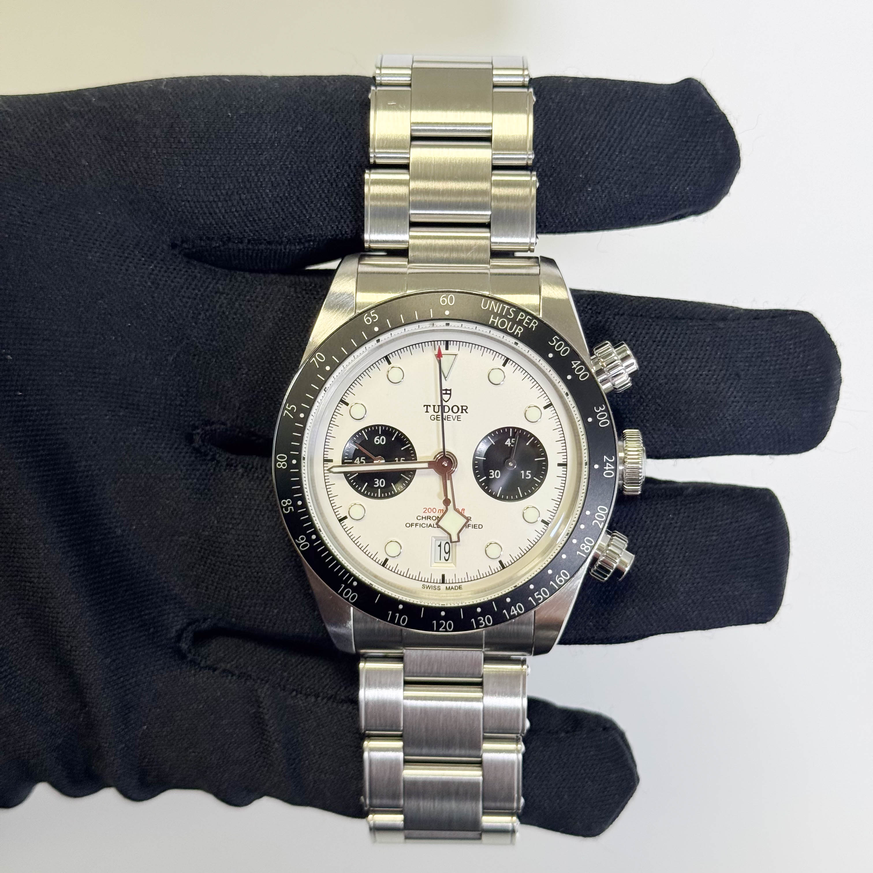 Tudor Black Bay Chrono 41mm White Chronograph Dial Watch Ref# 79360N