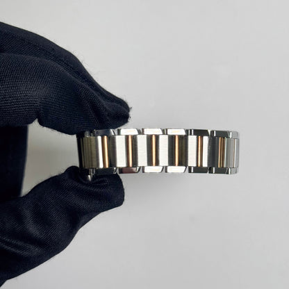 Cartier Tank Two-Tone Yellow Gold & Steel 25x20mm White Dial Watch Ref# W51007Q4 - Happy Jewelers Fine Jewelry Lifetime Warranty