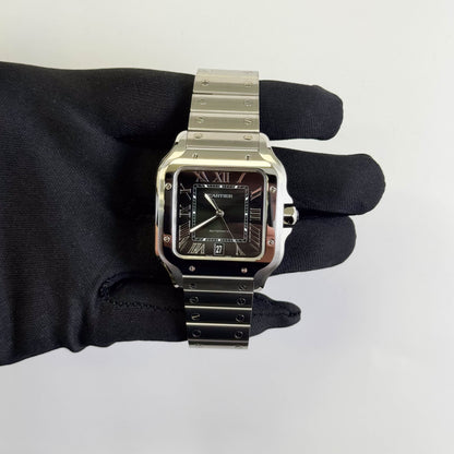 Cartier Santos 39mm Green Dial Watch Ref# WSSA0062 - Happy Jewelers Fine Jewelry Lifetime Warranty