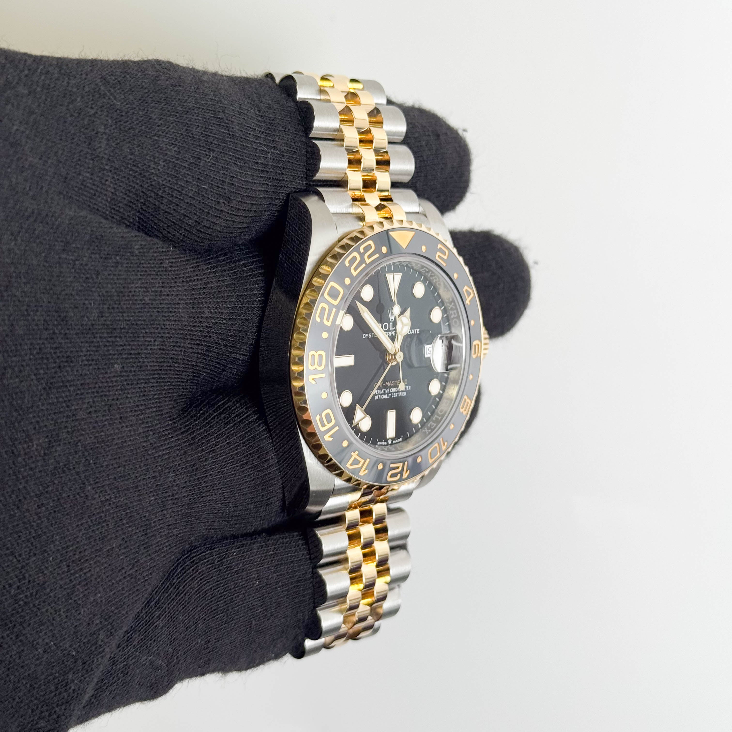 Rolex GMT-Master II 40mm Black Dial Watch Ref# 126713GRNR